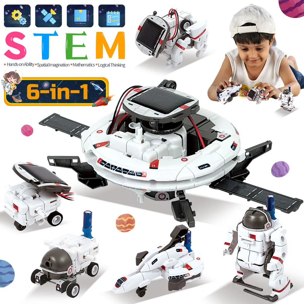 Solar Robot Toys Kits STEM Tec - огляд і ціна Stem Solar Robot Kit For Kids