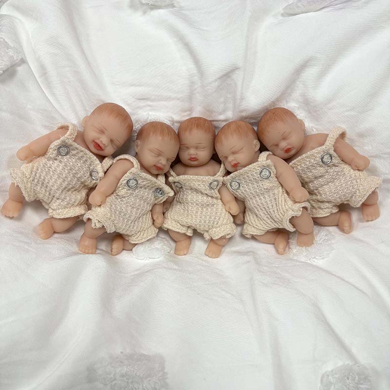 5pcs/set 4inches Handmade High - огляд і ціна Reborn Baby Doll Silicone Realistic
