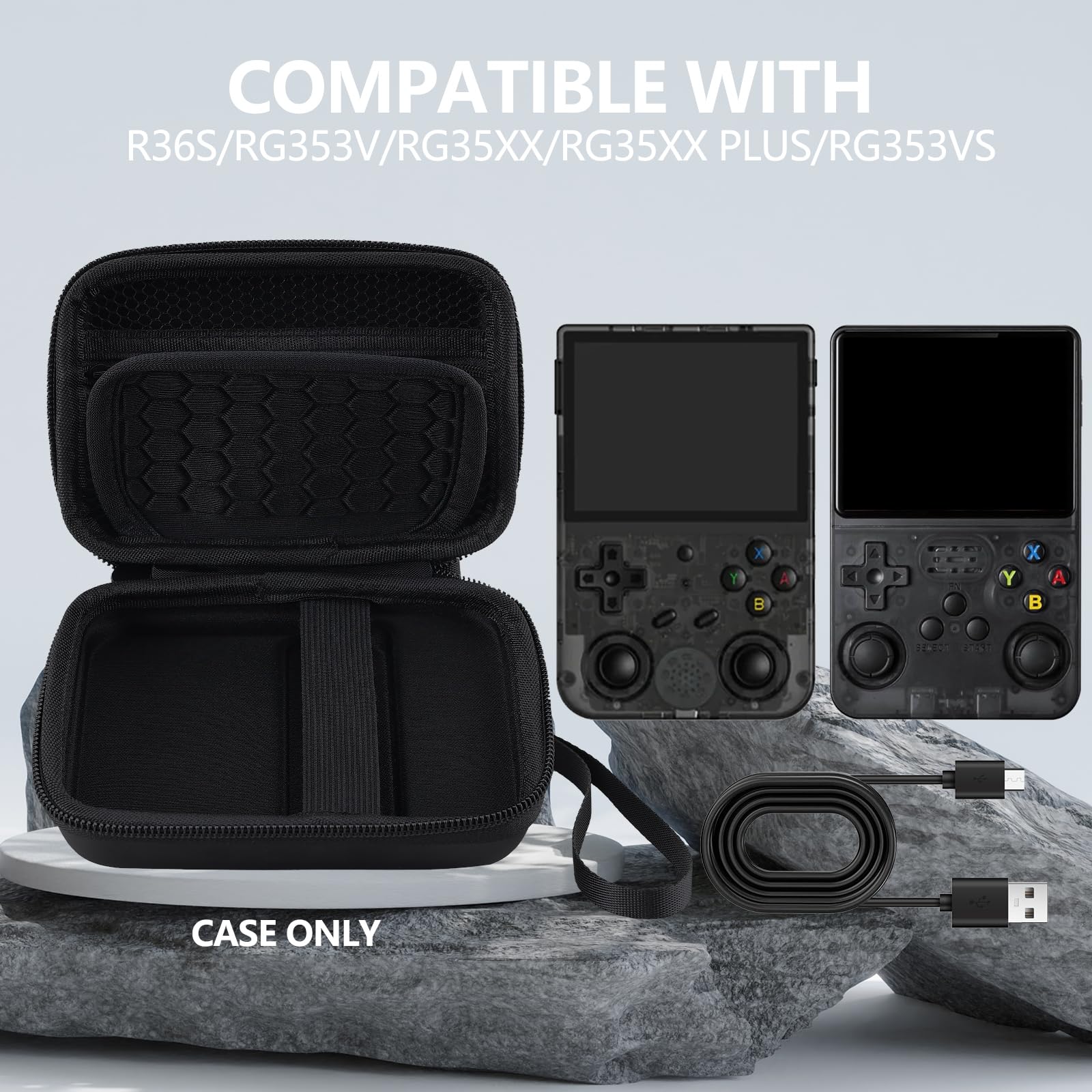 Portable Storage Case Bag for  - огляд і ціна Retro Handheld Game Console R36S