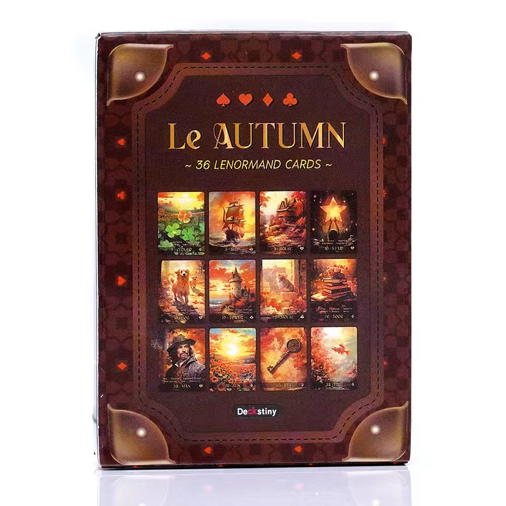 Lenormand Tarot Deck Le Autumn - огляд і ціна Tarot Cards Deck With Guidebook