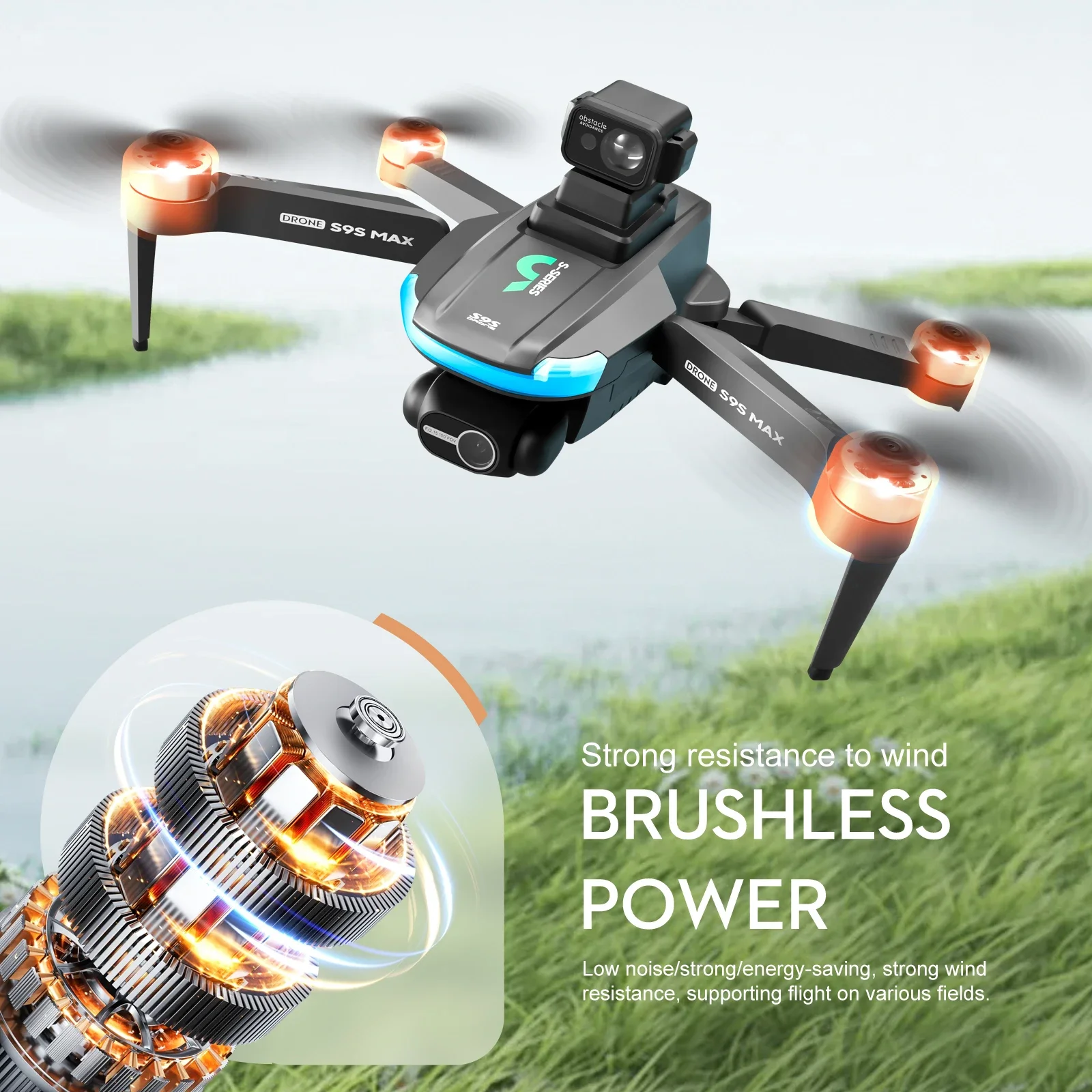 NEW S9S MAX MINI Drone 4K 2-Ax - огляд і ціна Fpv Brushless Rc Drone 4K