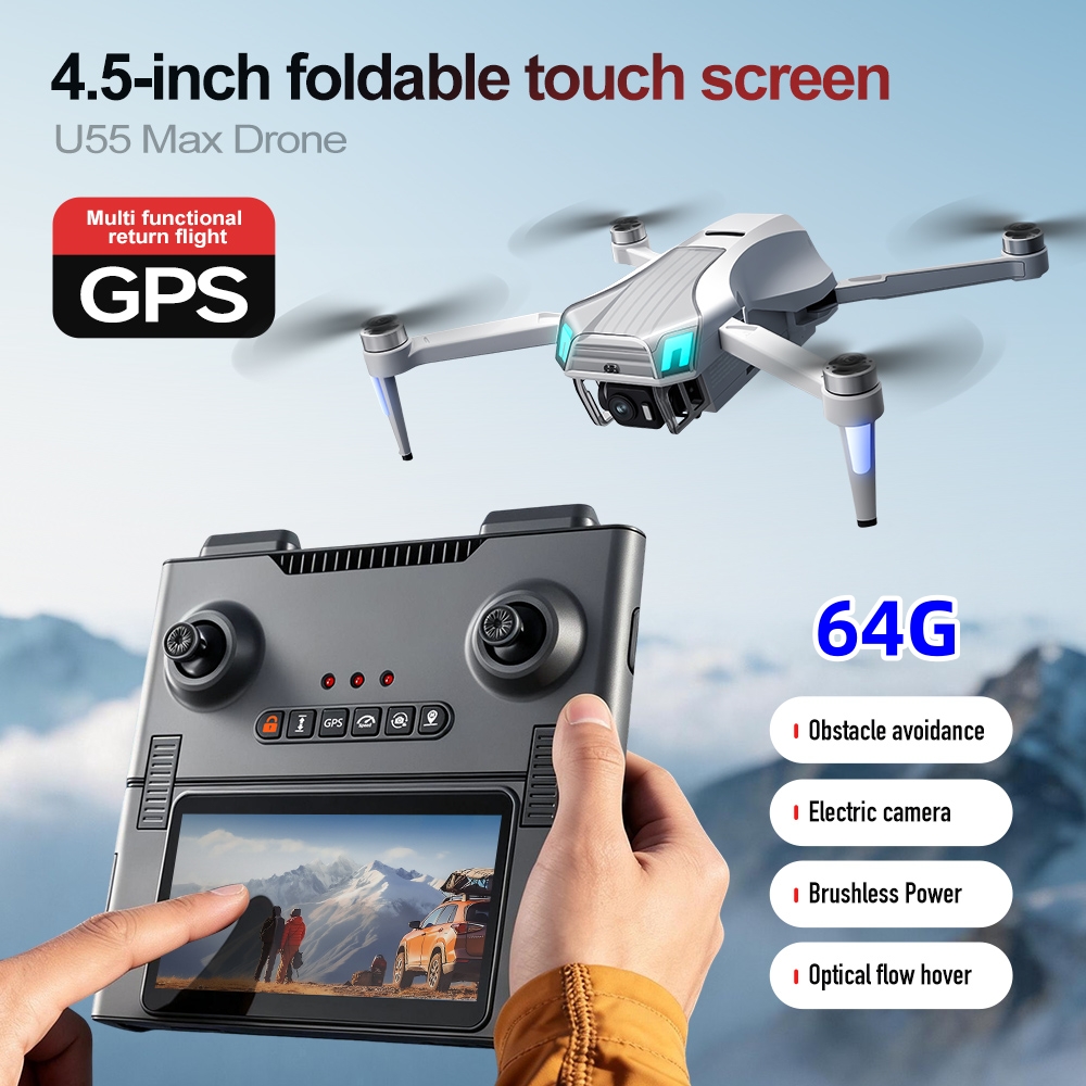 NCZOBOE U55 Drone Professional - огляд і ціна Fpv Brushless Rc Drone 4K