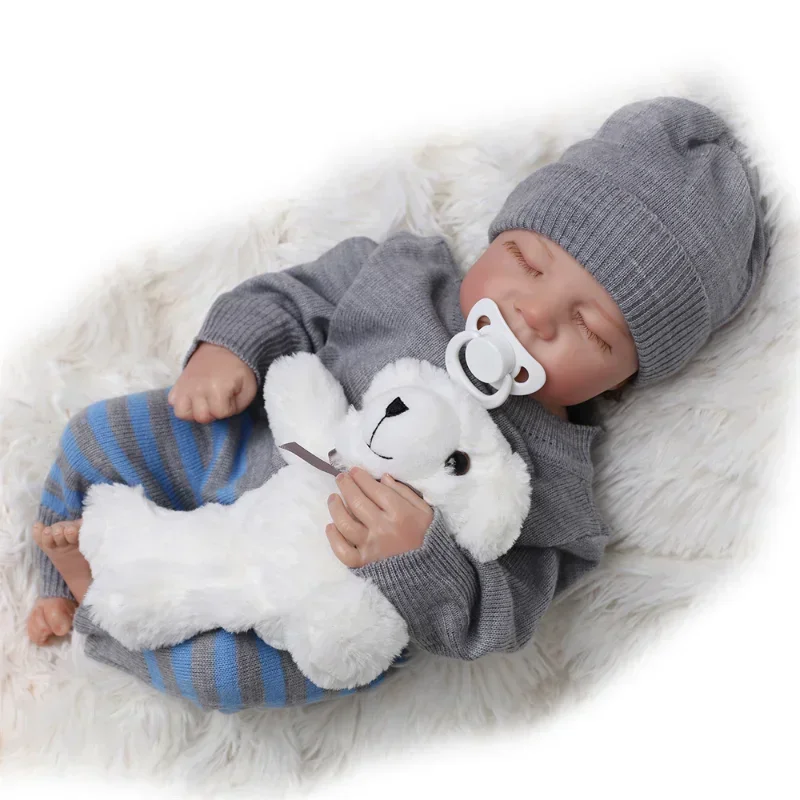 18-inch full silicone reborn d - огляд і ціна Reborn Baby Doll Silicone Realistic