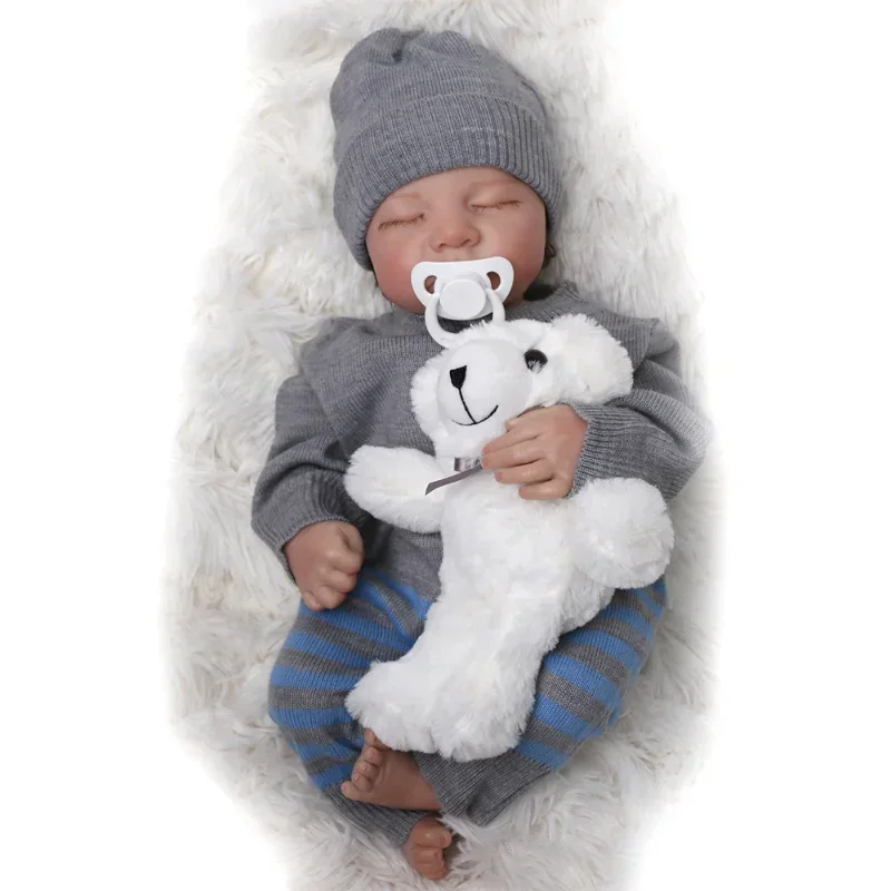 18-inch full silicone reborn d - огляд і ціна Reborn Baby Doll Silicone Realistic