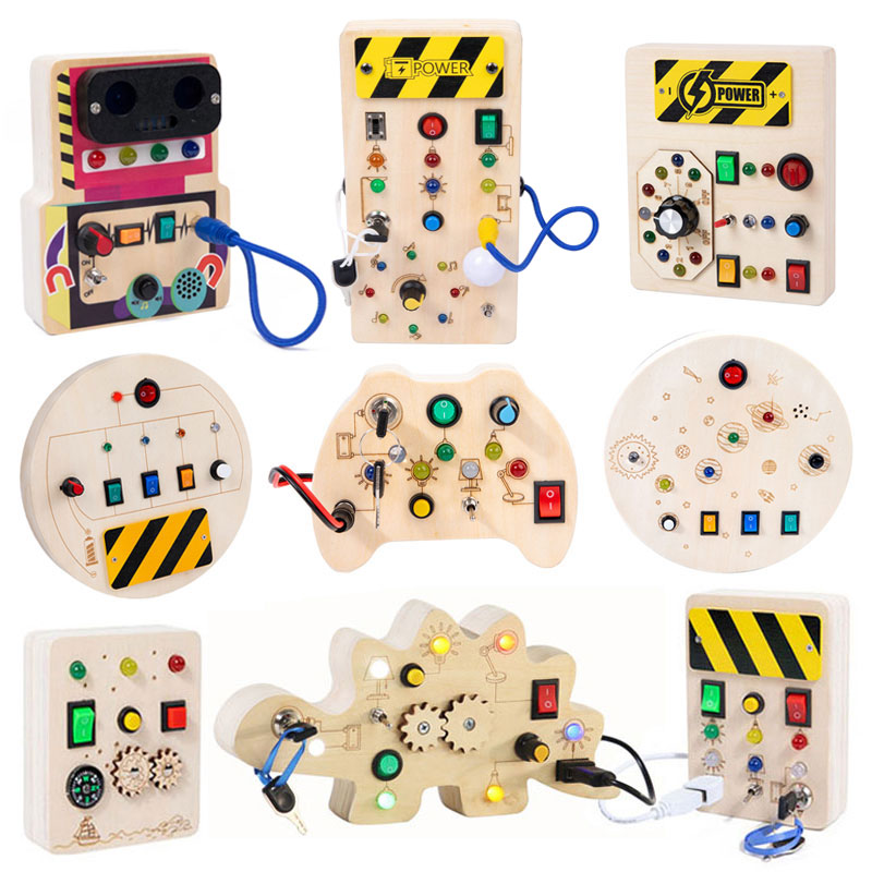 Montessori Busy Board Sensory  - огляд і ціна Montessori Wooden Busy Board Toddler