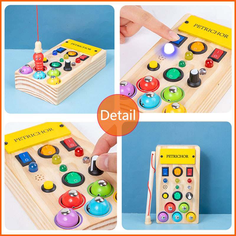 Montessori Busy Board Sensory  - огляд і ціна Montessori Wooden Busy Board Toddler