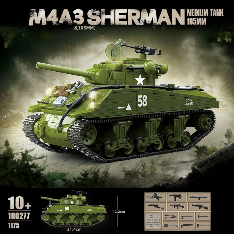 New World WarII Military Weapo - огляд і ціна Lego Compatible Military Tank