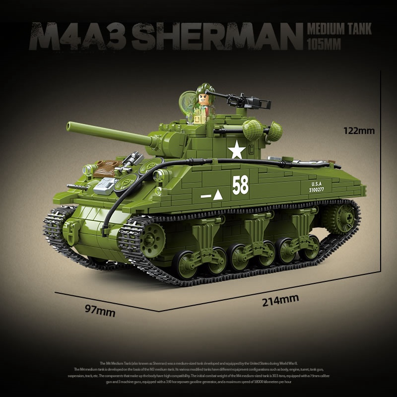 New World WarII Military Weapo - огляд і ціна Lego Compatible Military Tank