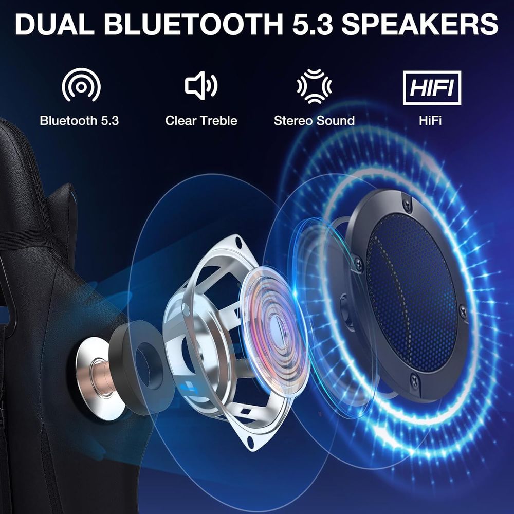 RGB Gaming Chair with Bluetoot - огляд і ціна Video Games