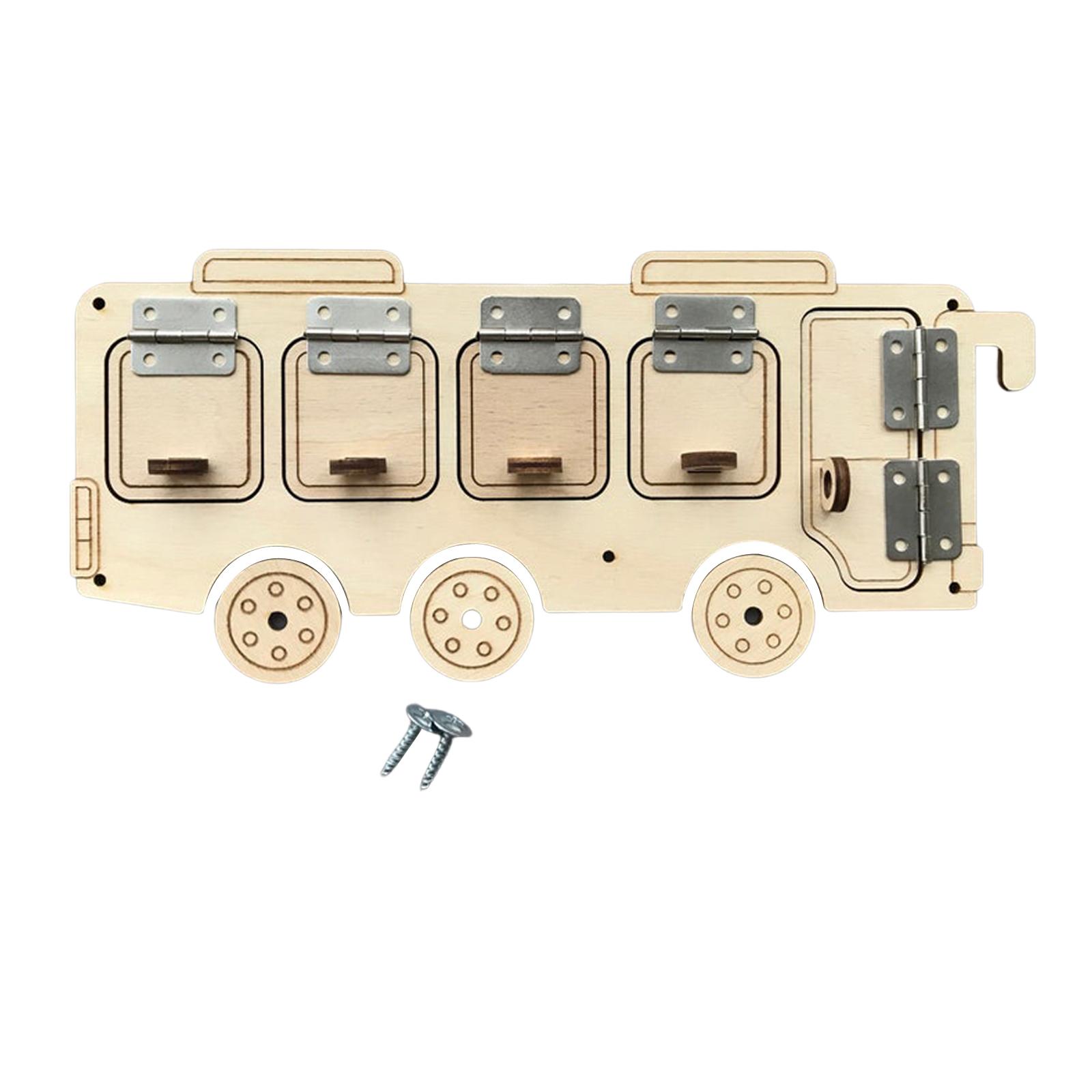 Wooden Busy Board Parts Montes - огляд і ціна Montessori Wooden Busy Board Toddler