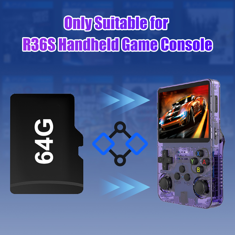 64G Game TF Card for R36S Vide - огляд і ціна Retro Handheld Game Console R36S