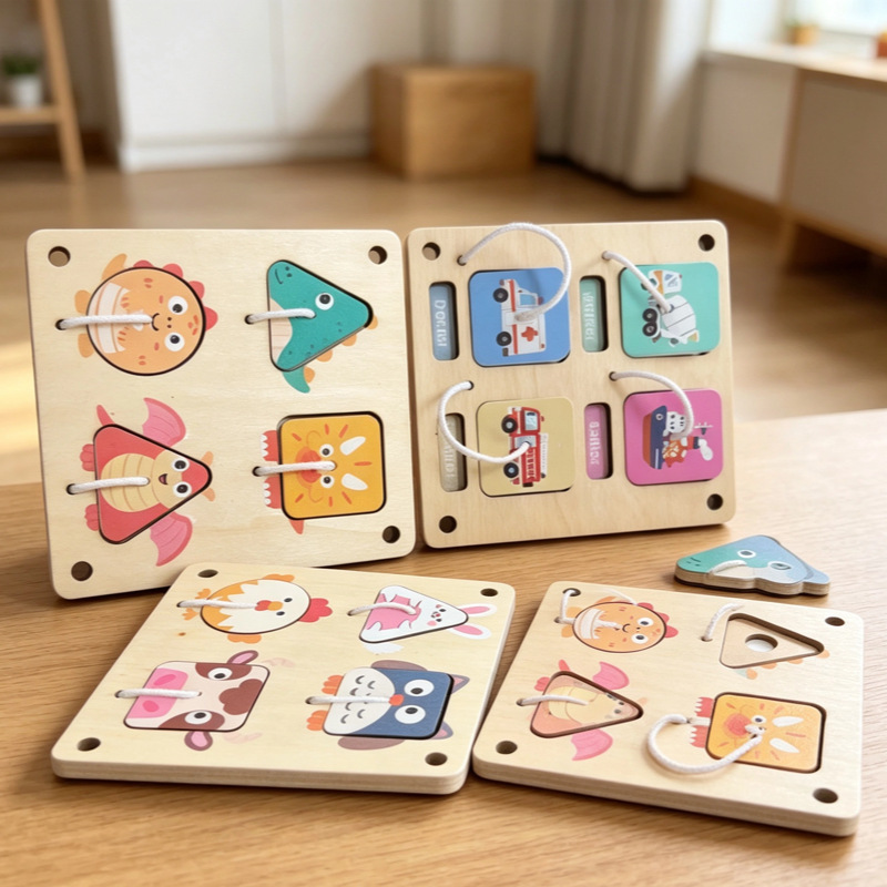 Montessori Wooden Busy Board D - огляд і ціна Montessori Wooden Busy Board Toddler