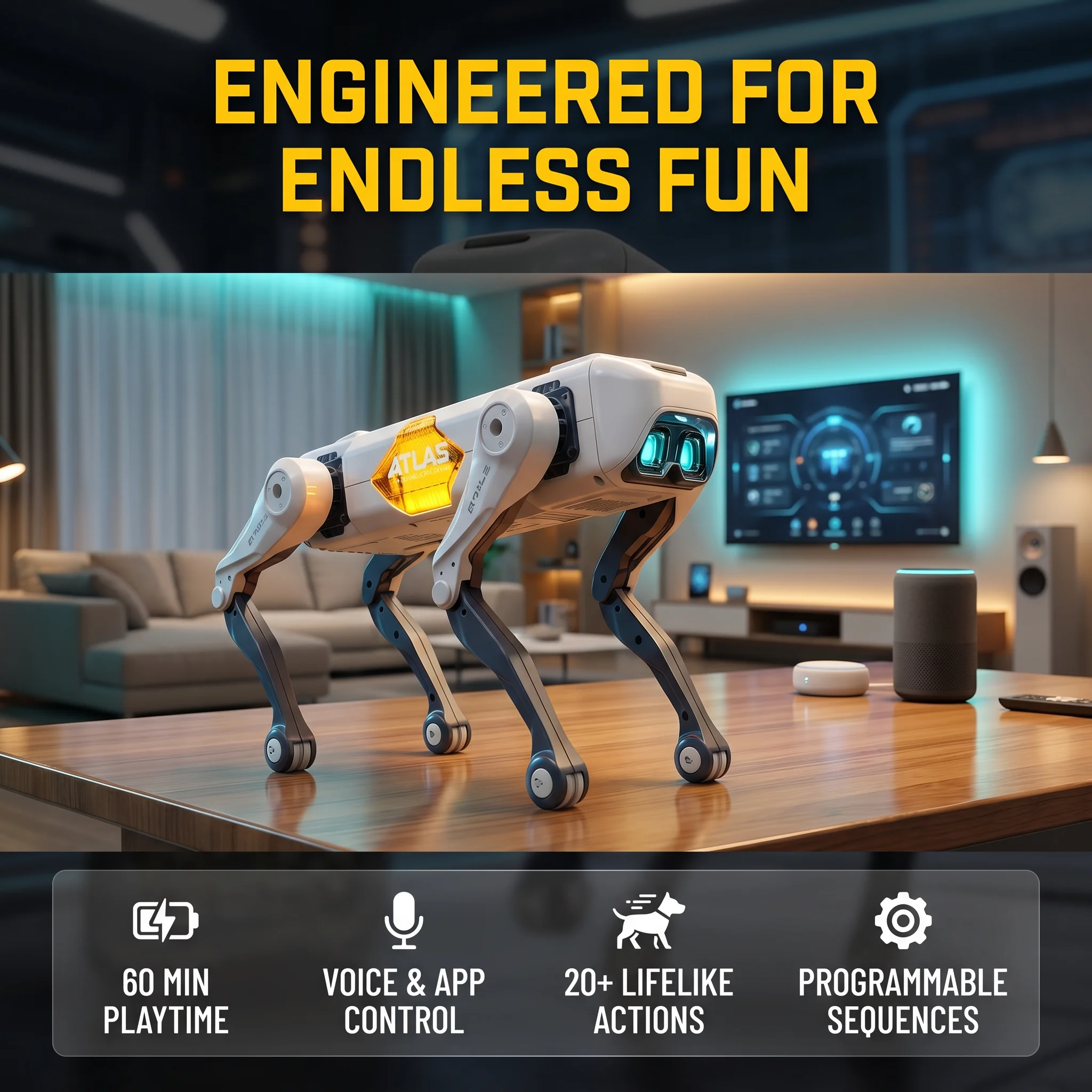 AI Smart Robot Dog, Voice & AP - огляд і ціна Remote Control Toys