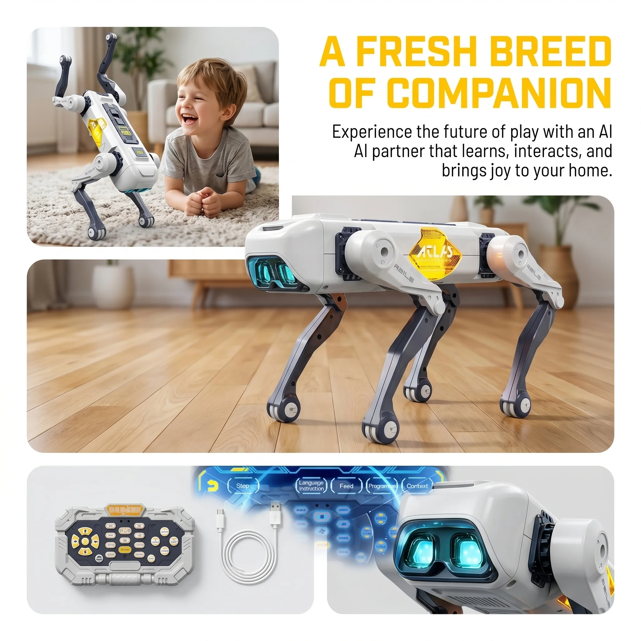 AI Smart Robot Dog, Voice & AP - огляд і ціна Remote Control Toys