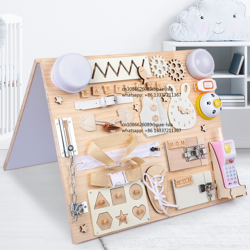 Montessori Busy Board Wooden S - огляд і ціна Montessori Wooden Busy Board Toddler