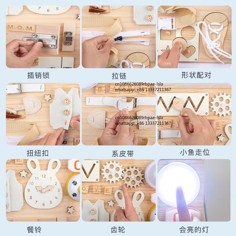 Montessori Busy Board Wooden S - огляд і ціна Montessori Wooden Busy Board Toddler