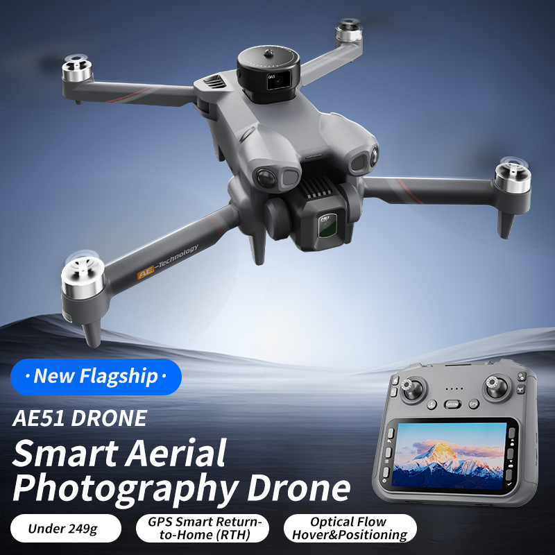 Foldable RC Quadcopter AE51 GP - огляд і ціна Fpv Brushless Rc Drone 4K